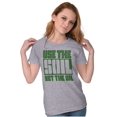 thumbnail image 4 of Use The Soil Not The Oil Earth Day Womens Fitted Plus Size Graphic Tee Brisco Brands 2X, 4 of 5