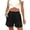 Black, variant on Women's High Waist Elastic Waist Knit Lounge Shorts, Casual Loose Fit Pull On Shorts with Pockets, Women's Black, Sizes S-3XL