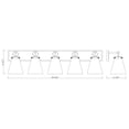 thumbnail image 2 of 483-5V-CH-Z-Lite-Harper - 5 Light Bath Vanity In Traditional Style-10 Inches Tall and 39.75 Inches Wide, 2 of 7