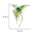 thumbnail image 5 of SmartBy Colorful Rhinestone Phoenix Brooch Handmade Enamel Lapel Pin Chinese Style Bird Animal Shape Badge Costume Hat Bag Decoration Accessories, 5 of 6