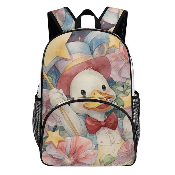 Cute Duckling Stars Magic Flowers Backpacks for Backpack for Bookbag