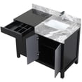 thumbnail image 6 of Lexora Home Zilara 42" Single Marble Top Bathroom Vanity with Chrome Faucet, 6 of 15