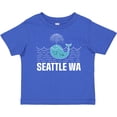 thumbnail image 3 of Inktastic Seattle Washington Cute Whale Travel Boys or Girls Baby T-Shirt, 3 of 5