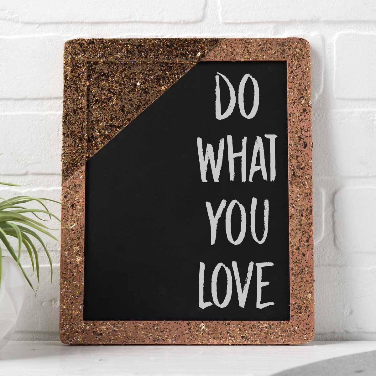 Plaid Wood Surfaces, 8.5" x 10.5", Chalkboard Frame
