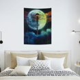 thumbnail image 5 of ZFLMY Dragonfly Full Moon Tapestry Home Decor 100% Polyester Wall Hanging 30*40in, 5 of 5