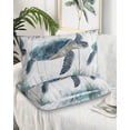 thumbnail image 2 of Sea Turtle Teal Blue Pillow Covers King Size 2 Pack, Summer Coastal Ocean Wood Grain Soft Bed Throw Pillowcases Breathable Cooling Long Lumbar Body Pillow Sham Cover for Bed Sofa 20''x36'', 2 of 7