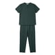 thumbnail image 4 of Ceisia Men's Solid Color Medical Scrubs Set V-Neck Short Sleeve Top Multi-Pocket Cargo Pants for Healthcare Workers Army Green L Gifts, 4 of 8