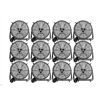 K Tool International 77741-PL12 24" Belt Drive Drum Fan w/Wheels, Pallet of 12