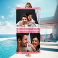 thumbnail image 2 of Custom Photo Beach Towel, Family Photo Pool Towel, Bestie, Anniversary, Valentine's Day Gift, Summer Lovers Gift, Photo Gift for Friends, 2 of 5