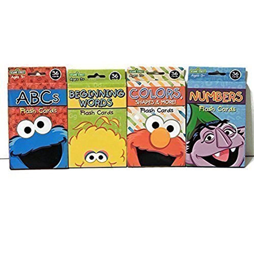 Sesame Street Educational Flash Cards for Early Learning. Set includes