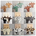 thumbnail image 2 of Retro Vintage Cowhide Cow Head Genuine Leather Bull Head Cowgirl Western Earring, 2 of 9