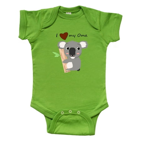 

Inktastic Koala (i love oma) Gift Baby Boy or Baby Girl Bodysuit