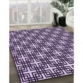 thumbnail image 3 of Ahgly Company Tapis d'Intérieur Lavable en Machine Carré Transitionnel Violet Foncé, 5 Pieds Carré, 3 of 7