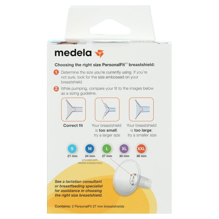 Medela PersonalFit Breast Shields, 30mm, Clear, 87075, Set