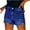 Dark Blue-13, variant on Owordtank Solid Color Cargo Shorts for Women Casual Summer with Pockets Jean Shorts