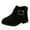 Black, variant on Gyujnb Girls Shoes Solid Color Short Boots Non Slip Breathable Nude Women Boots,Boys Shoes,Girls Shoes,Size:4-4.5 Years