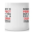 thumbnail image 3 of Nobody's Perfect Except FERRARI CALIFORNIA Drive Coffee Tea Ceramic Mug Office Work Cup Gift 15oz, 3 of 3