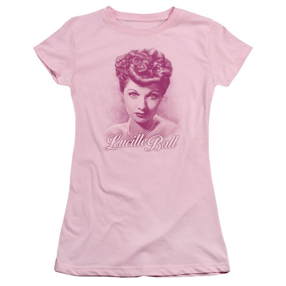 Lucille Ball PearlS/S S Junior Women's T-Shirt Sheer Pink