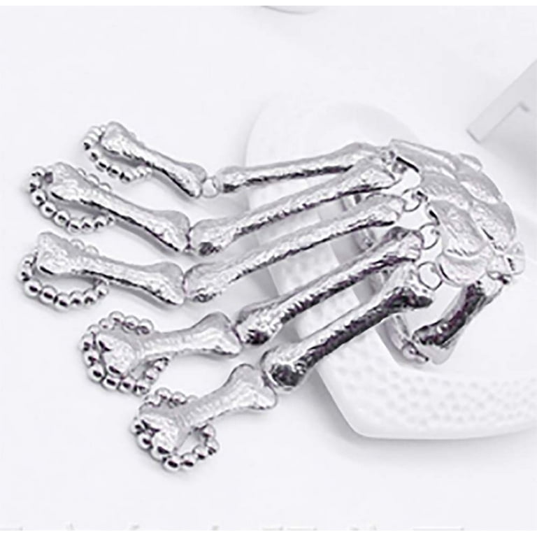 Halloween hand bone palm skeleton ghost paw cheap bracelet with fingers bangle