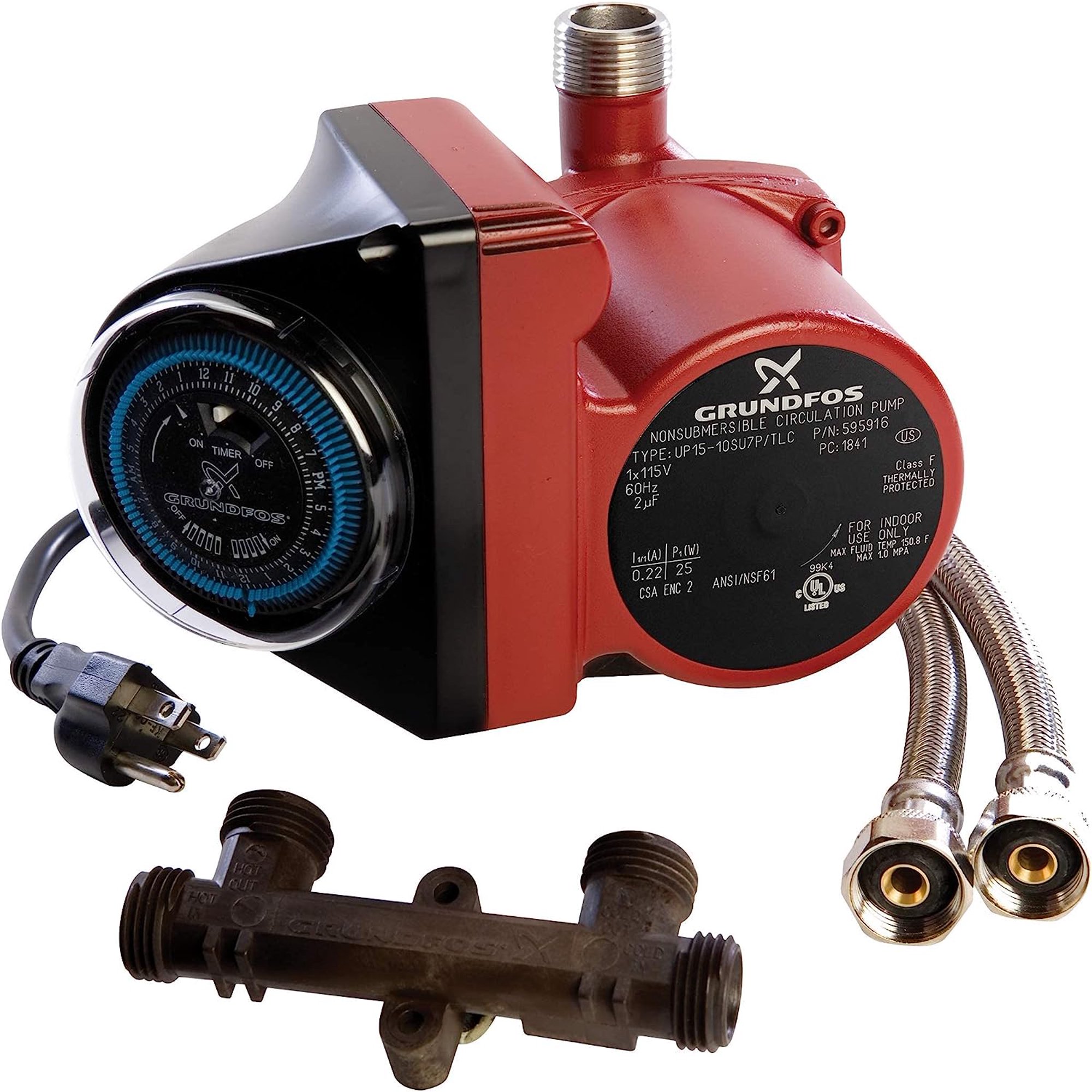 Grundfos 595916 1/25 Horsepower Comfort Series Recirculator Pump, Model:  595916, Outdoor u0026 Hardware Store - Walmart.com