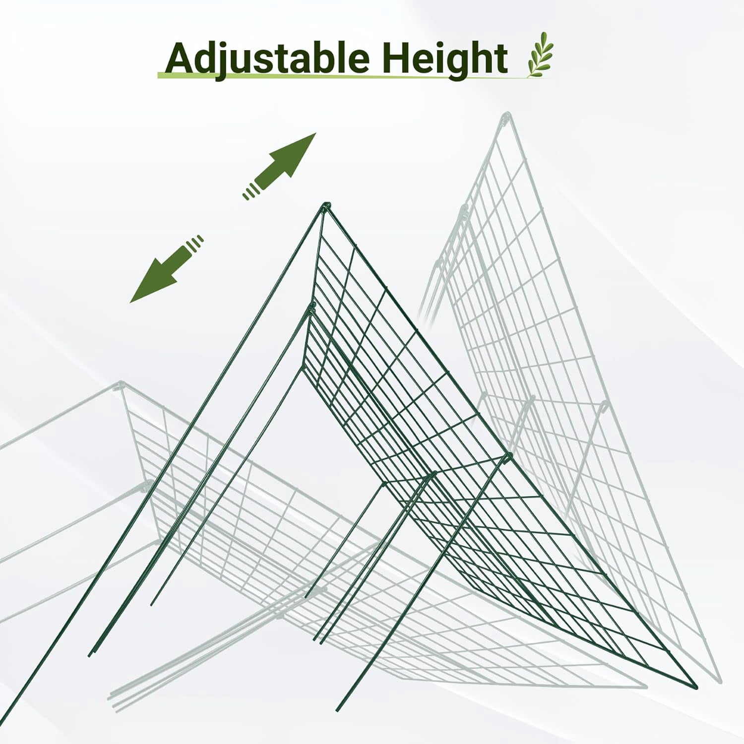 Cucumber Trellis for Garden - 4 Pack, 48" L x 24" W Garden Trellis for Climbing Plants Outdoor with Support Structures, A Frame Trellis for Climbing Vegetables Peas, Vine, Bean