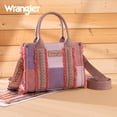 thumbnail image 7 of Wrangler Womens Canvas Woven Tote Bag Top Handle Boho Shoulder Bags With Strap, Hot Pink, 7 of 7