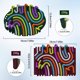 thumbnail image 5 of Sensory Activity Board,Silicone Sensory Fidget Stress Toys for Kids 3+ and Adults,Calming for Anxiety,ADHD & Autism,Portable Travel Bag & 22 Colorful Soft Strings（Green,Round）, 5 of 5