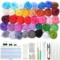 thumbnail image 1 of 1 Set 40 Colors Wool Felt Needles Tools Needle Felting Mat Starter DIY Kit Gifts 40 Colors Portable High Quality Needle Felting DIY Gifts Wool Felt Needles Tools Kit Accessories, 1 of 8