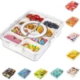 thumbnail image 2 of Design Ribbed Snackle Box Container Snack Container Divided Serving Tr..., 2 of 8