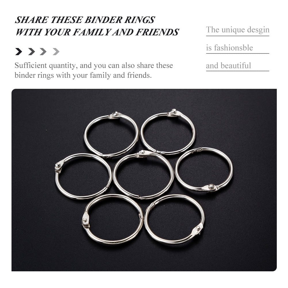 100 Stück Buchringe Metall - 20mm & 25mm Für Loseblätter & Sammelalben