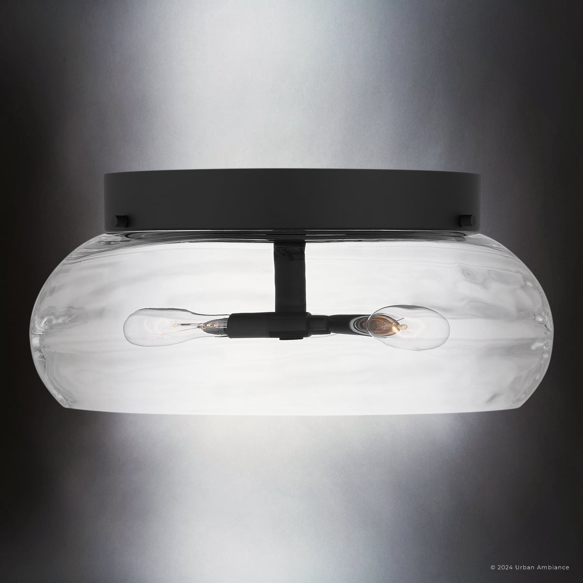Luxury Contemporary Ceiling Light, Matte Black, UQL5513