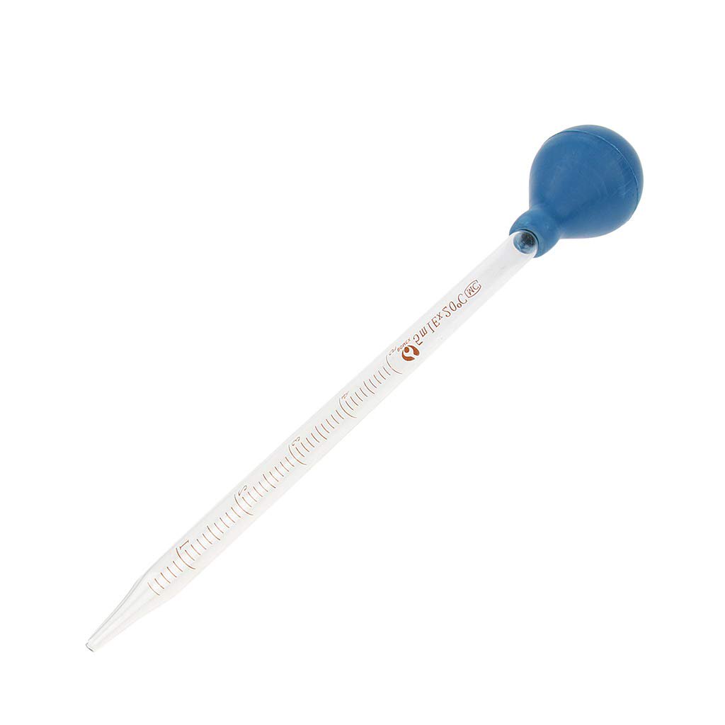 glass pipette and bulb