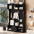 thumbnail image 2 of Euroco 57'' Hall Tree with 6 Hooks, Coat Hanger, Entryway Bench, A Spacious Drawer, 2 of 9