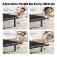 thumbnail image 6 of CHITOOMA Queen Adjustable Bed Frame + 14 Inch Gel Memory Foam Mattress, Electric Bed Frame with Massage & Wireless Remote, Graphene Fabric Cover, Pressure Relief, Mattress in a Box, 6 of 9