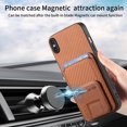 thumbnail image 6 of Allytechgroup Cards Holder Back Case for iPhone X/ iPhone XS, Vintage PU Leather TPU Shockproof Slim Kickstand Anti-Drop Protective Wallet Phone Case Cover for Apple iPhone X/ iPhone XS, Brown, 6 of 8