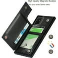 thumbnail image 4 of Galaxy A71 Wallet Case with RFID Blocking Card Holder,Premium PU Leather Double Magnetic Buttons Stand Flip Wrist Lanyard Strap Back Cover Case for Samsung Galaxy A71 6.7 Inch,Black, 4 of 9