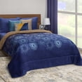 thumbnail image 2 of Cobertor  Borrega Matrimonial Elefantito Destellos Color Azul Suave, 2 of 6
