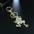 thumbnail image 3 of Naierhg Fashion Frog Metal Rhinestone Keyring Keychain Car Key Holder Bag Pendant Gift, 3 of 8