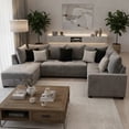 thumbnail image 1 of Sala Esquinera Salvanto Oasis Gris, 145x290x150 cm, 3 Piezas, 1 of 8