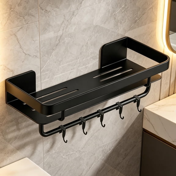 OFFIGAM No-Drill Plastic Cubicle Hooks Black Versatile Storage Home 20Pcs