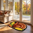 thumbnail image 6 of Thanksgiving Turkey Shaped Doormat 23.6x17.7in - Non-Slip Entryway Rug for Kitchen Front Door Harvest Decor, 6 of 7