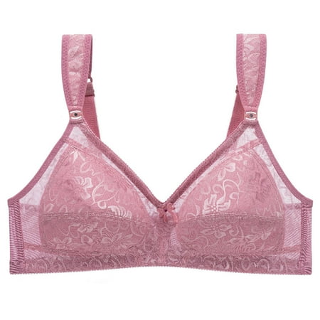 Mrasaso Under 10! Workout Tops for Women Women Nylon Bra Women s Solid Color Backless Sexy Seamless Push-Up U-Shaped BraBeautiful Back Design for Everyday Wear(1pc Bra) Hot Pink|2XL