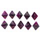 thumbnail image 4 of Dados Poliedros Sunnimix Juego de dados TRPG Dice 10 Uds. Morado + Gris, 4 of 8
