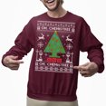 thumbnail image 2 of Ugly Christmas Sweater, Xmas Holiday Mens Womens, Funny Santa Sweatshirt, Tree Dachshund Ugly Christmas Sweatshirt Womens Mens, 2 of 5