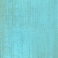 thumbnail image 1 of Ahgly Company Indoor Square Oriental Light Blue Industrial Area Rugs, 5' Square, 1 of 4
