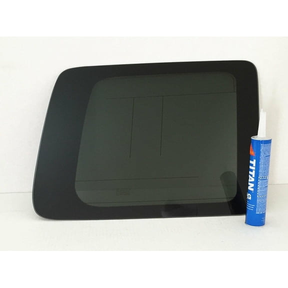 Passenger Right Side Rear Quarter Window Quarter Glass with Antenna Style Compatible with Honda Pilot 2009-2015 Models
