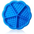 thumbnail image 1 of Bandeja para hornear panecillos de 12 tazas, cupcake, cupcake, utensilios para hornear de acero de hadas (1p, azul, 5 moldes de flores, bandeja de waffle de silicona) Feliz Sencillez, 1 of 5