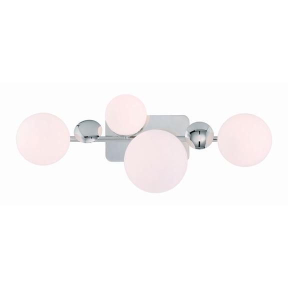 49086-027 Eurofase Lighting Vine - 32W 4 LED Bath Vanity-7.5 Inch Tall and 28 Inch Wide-Nickel Finish