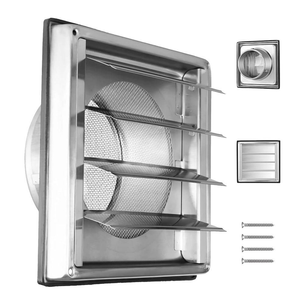 Rainproof 304 Stainless Steel Ventilation Grille For Indoor And Outdoor Use