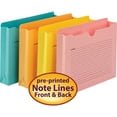 thumbnail image 2 of Smead Notes File Jackets, Aqua, Goldenrod, Pink, Yellow, 12 / Pack (Quantity), 2 of 4